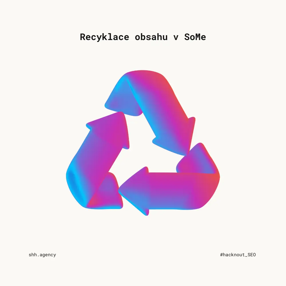 Recyklace obsahu v SoMe shh.agency