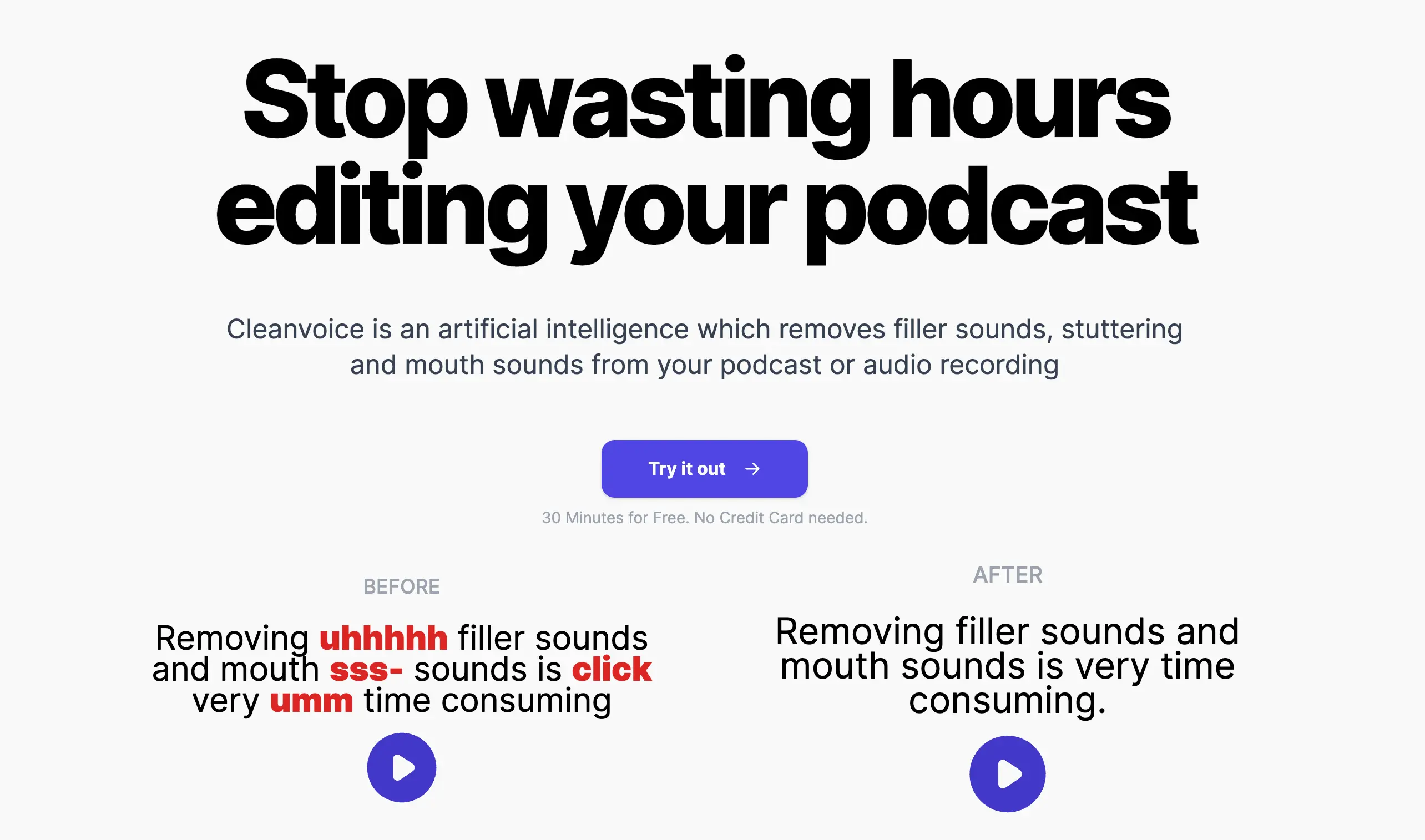 Cleanvoice AI nástroj