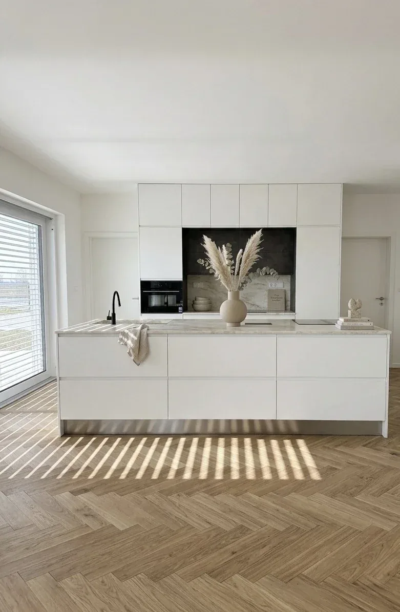 Rendering of the kitchen and living room