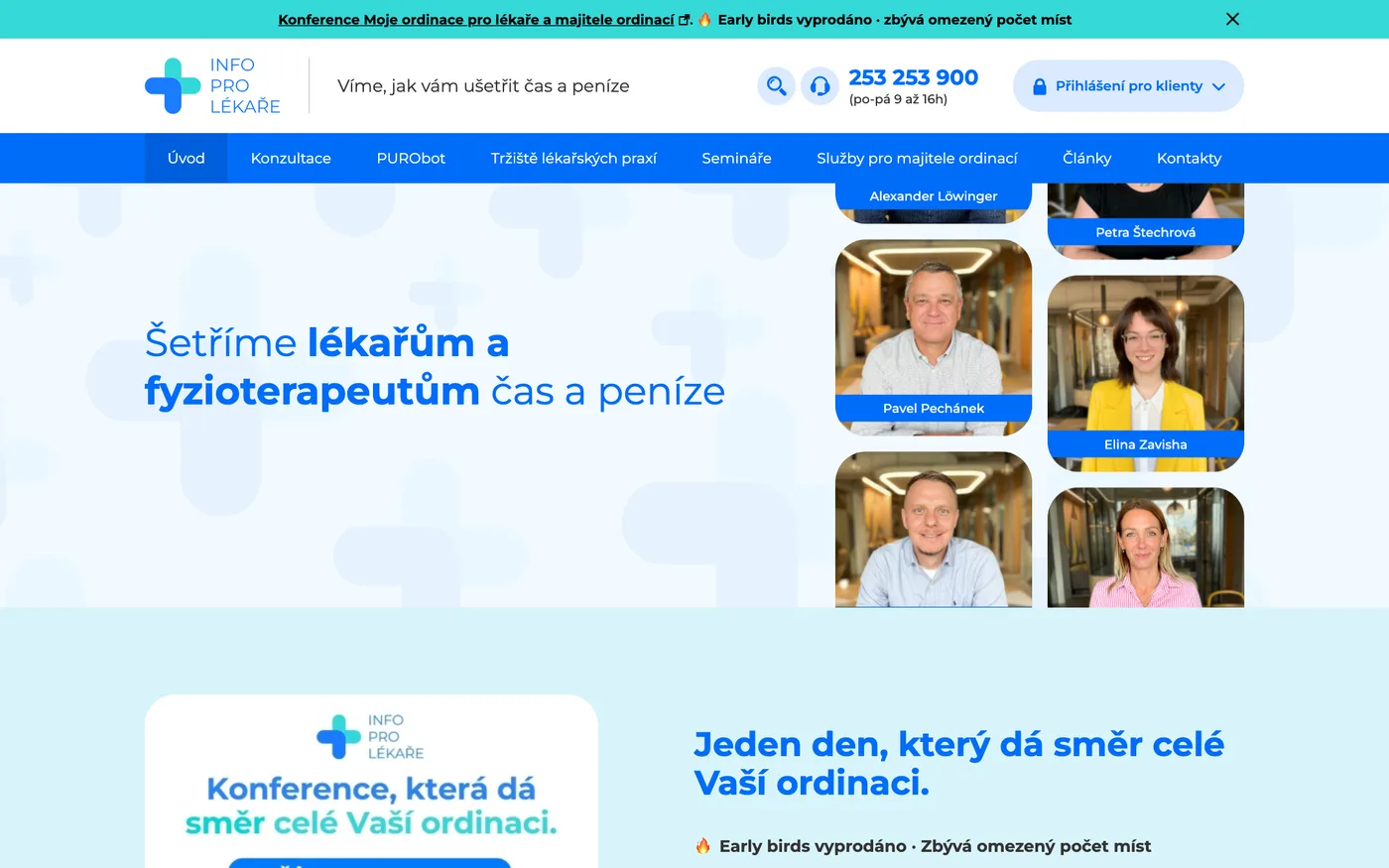 Úvodní stránka webu Info pro lékaře